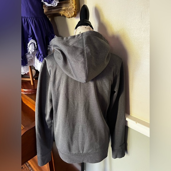 🩶 Under Armour Hoodie Women's Heather Grey Pink Embroidered
Logo Cold Gear - Picture 4 of 6